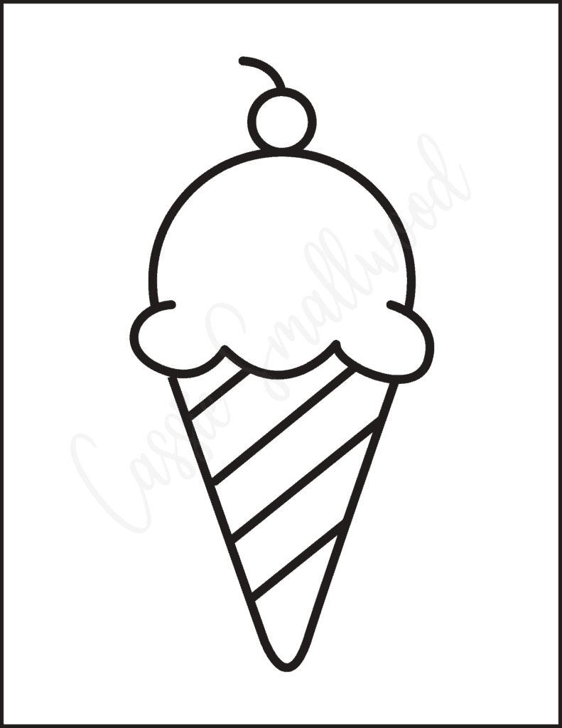 ice cream cone template printable ice cream cone template printable