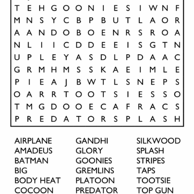 10 Free Printable Word Search Puzzles