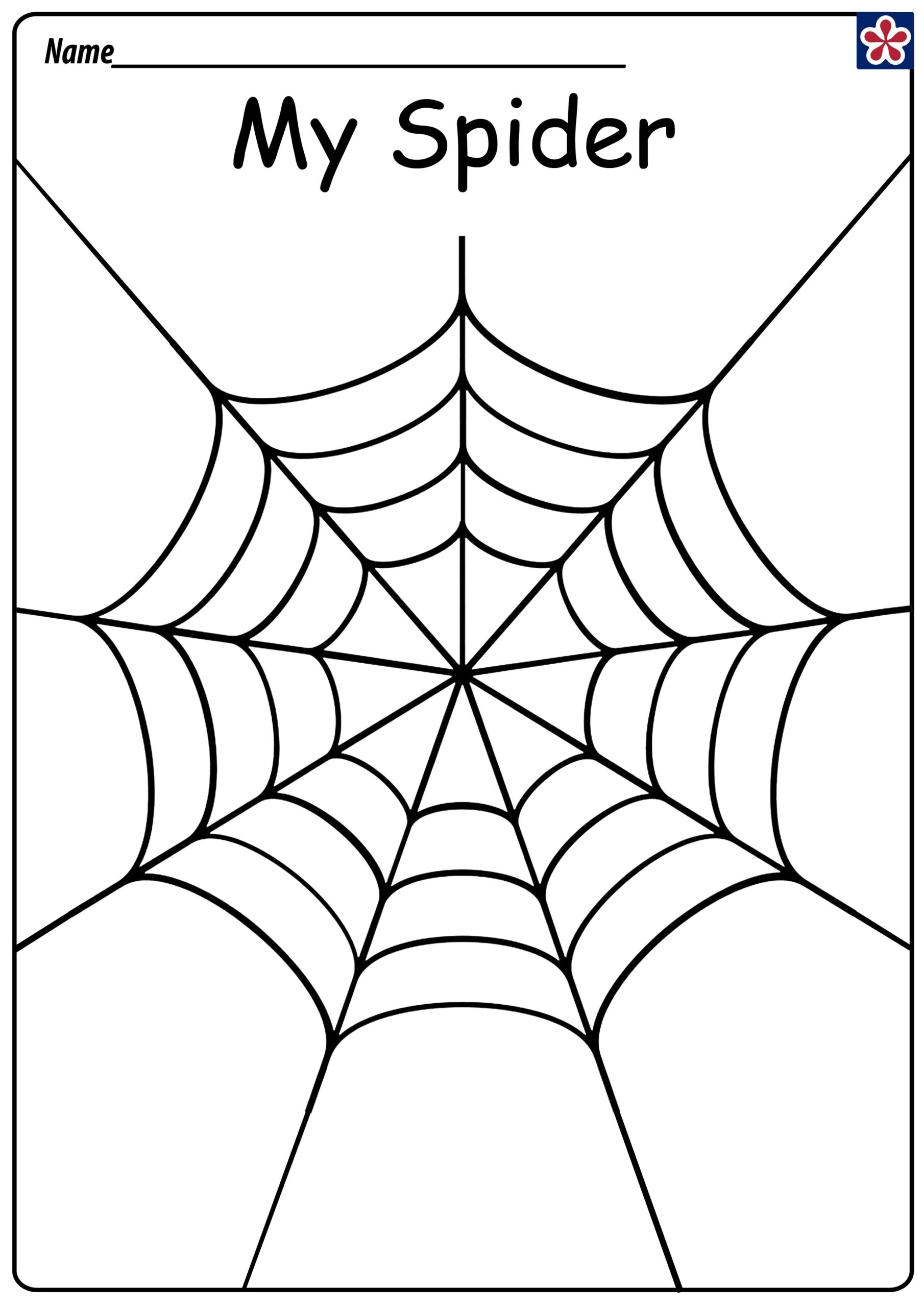 spider web template printable