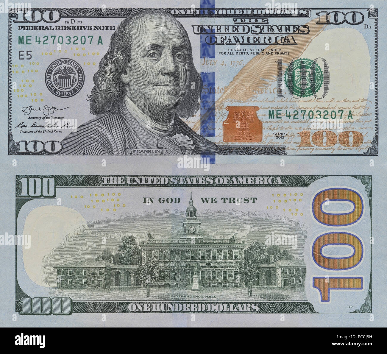 100 Dollar Bill Back Hi res Stock Photography And Images Alamy