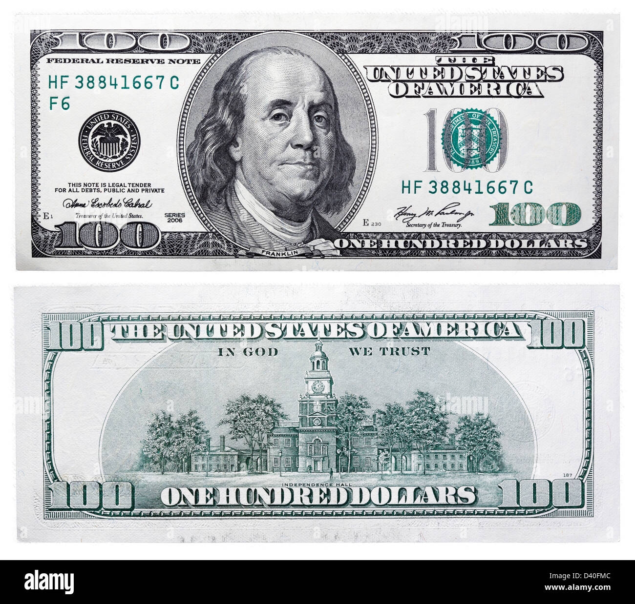 100 Dollar Bill Back Hi res Stock Photography And Images Alamy