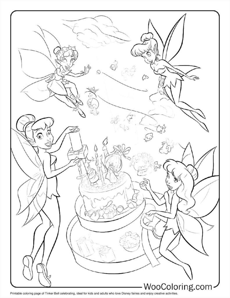 tinkerbell printable coloring pages