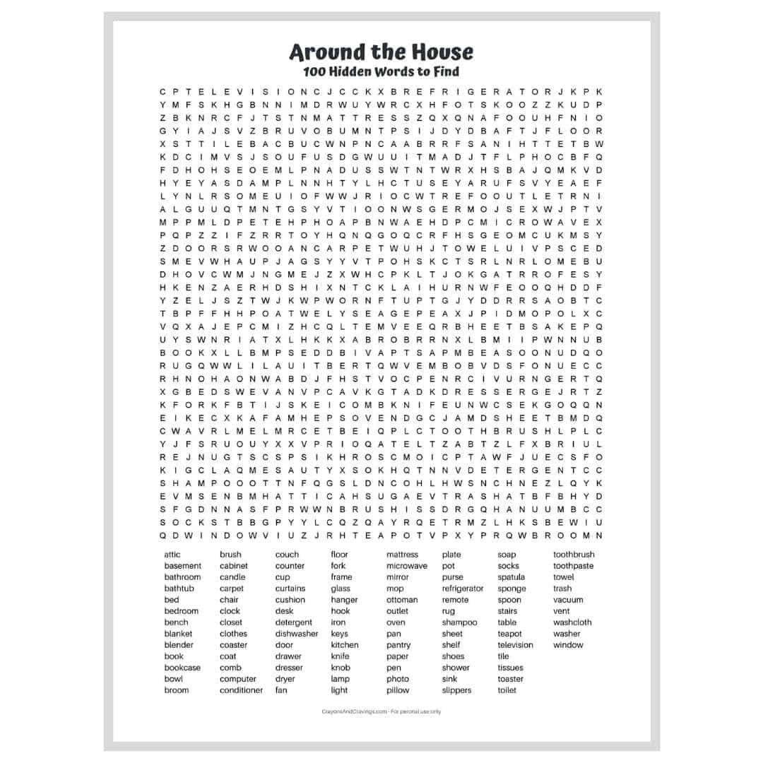 printable word search puzzles pdf