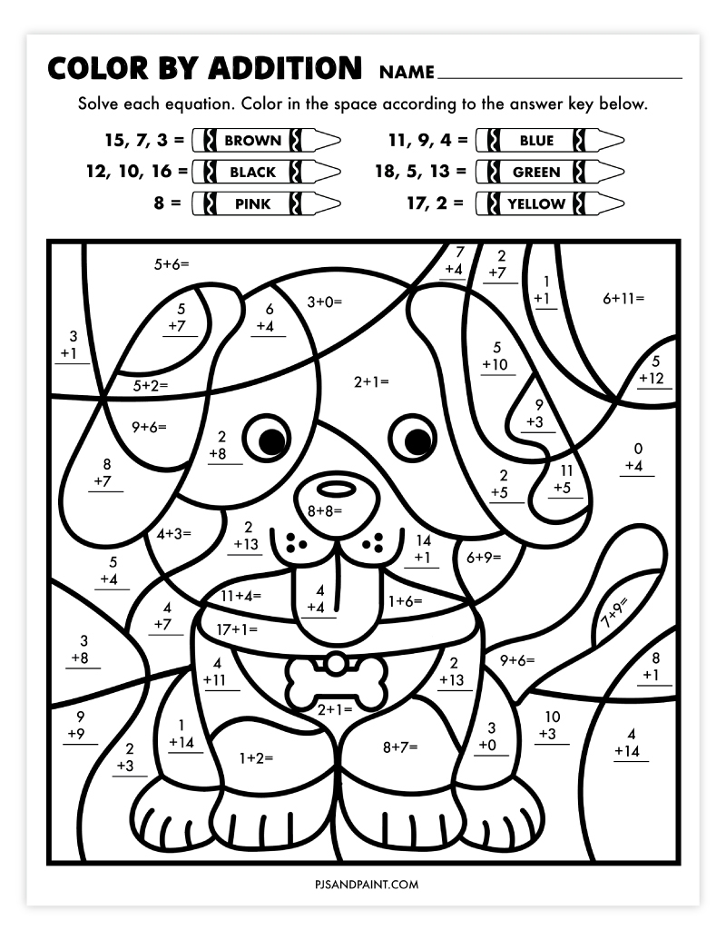printable color by number printable color by number