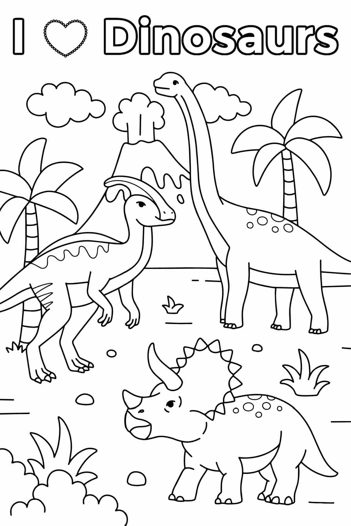 printable dinosaur coloring sheets