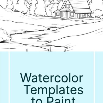 15 Free Watercolor Templates To Paint