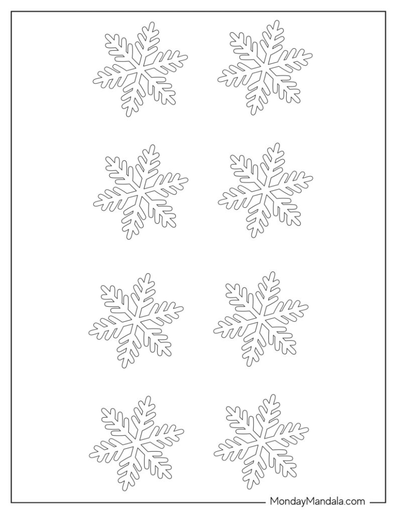 150 Paper Snowflake Templates Free PDF Printables  150 Paper Snowflake Templates Free PDF Printables