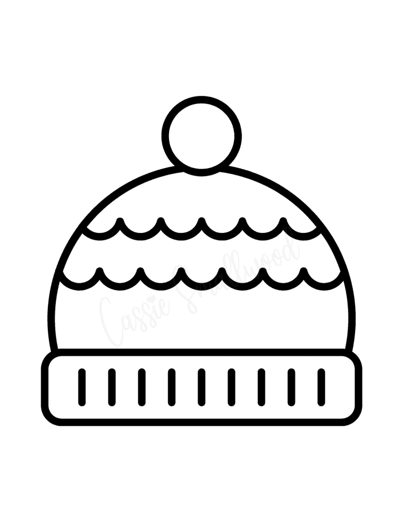 17 Cute Winter Hat Templates And Coloring Pages Cassie Smallwood