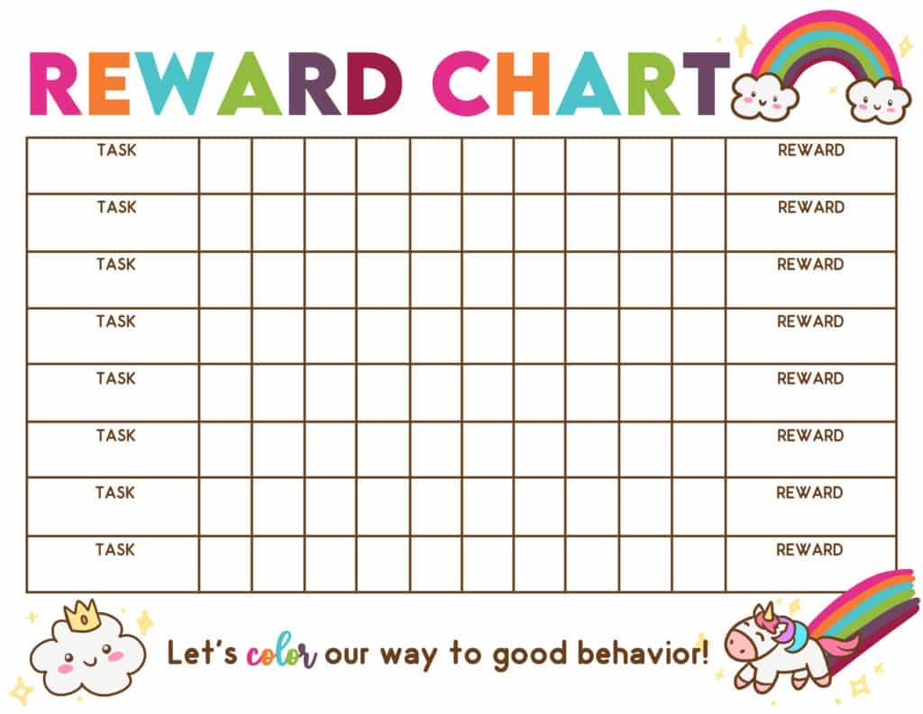2 Free Reward Chart For Kids Printables 2 Free Reward Chart For Kids Printables