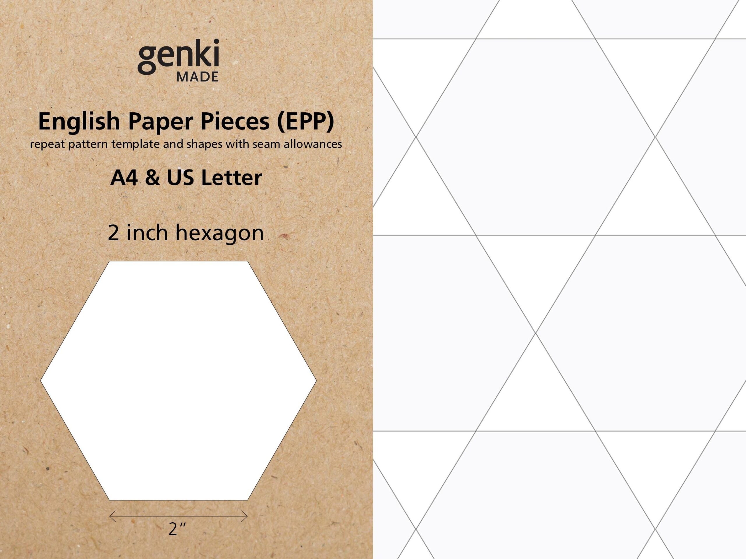 printable hexagon template