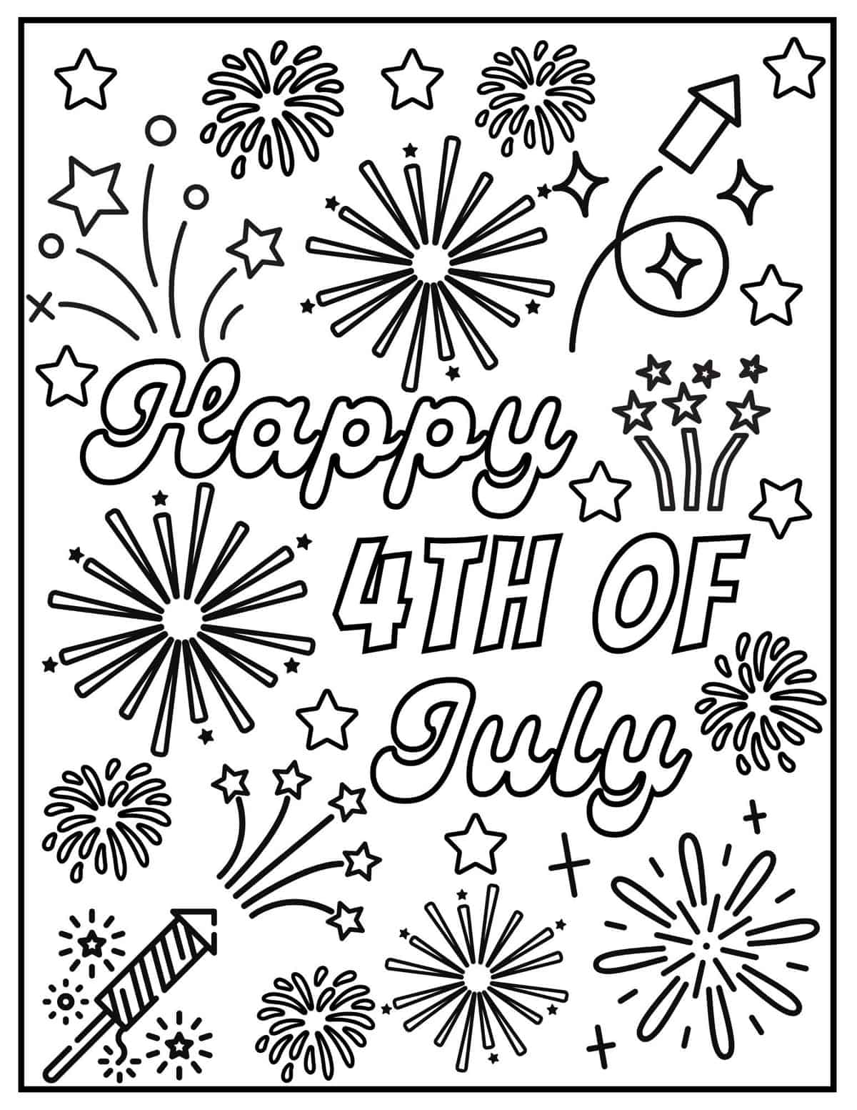 20 Free 4th Of July Coloring Pages Prudent Penny Pincher