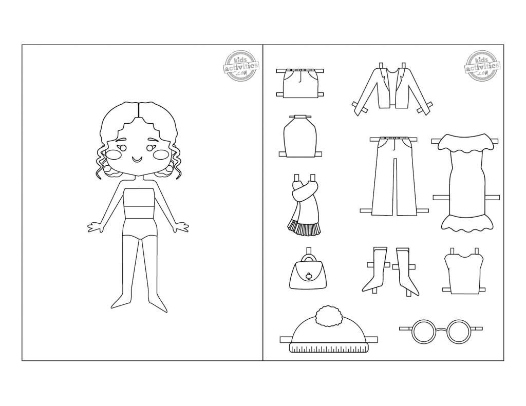 20 Pages Of Paper Dolls To Print Color Cut Play Kids Activities Blog