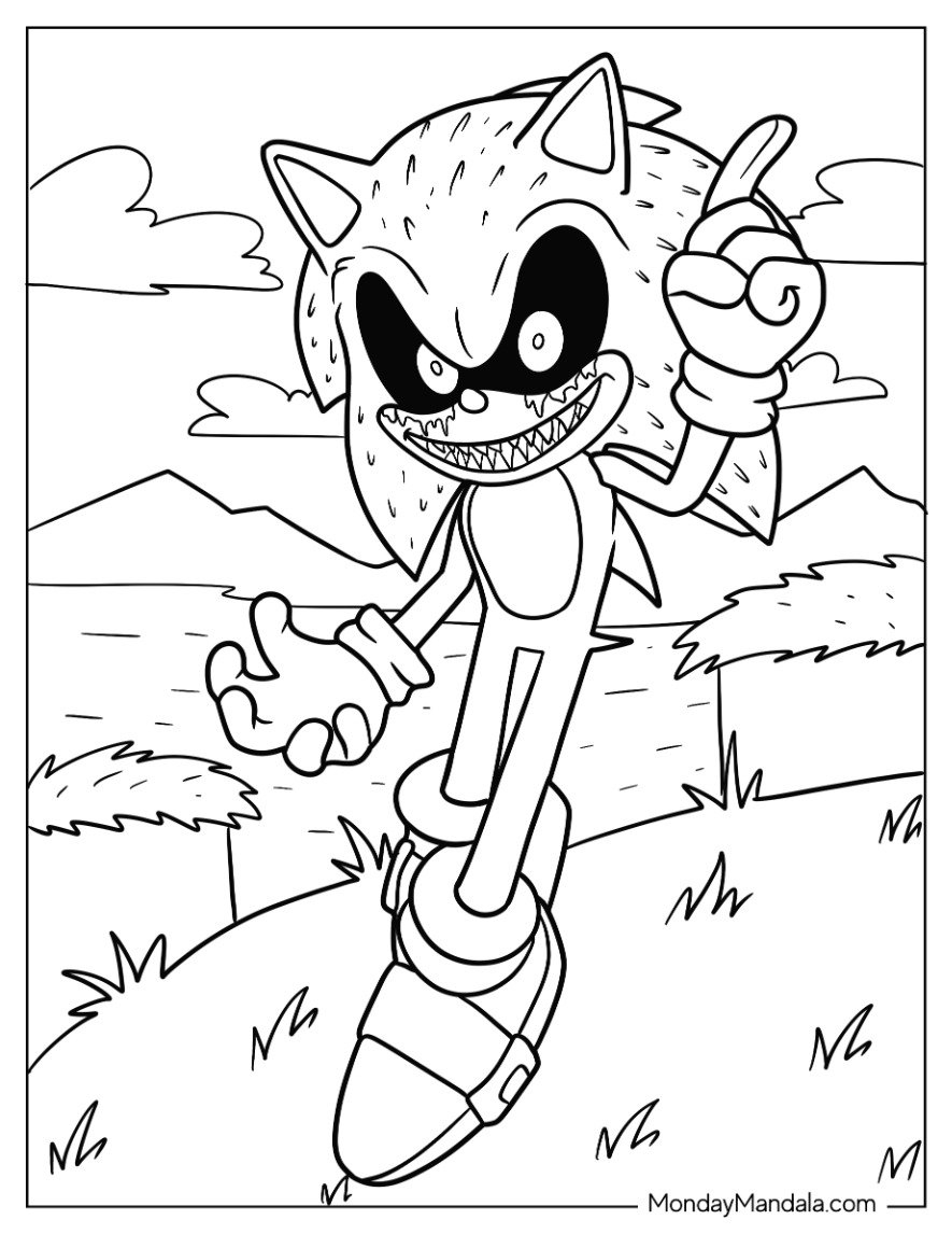 sonic coloring pages free printable sonic coloring pages free printable