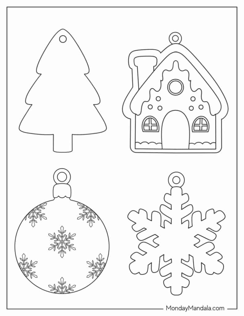 free printable ornament template