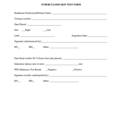 2016 2025 Bristol Community College Tuberculosis Skin Test Form Fill Online Printable Fillable Blank PdfFiller