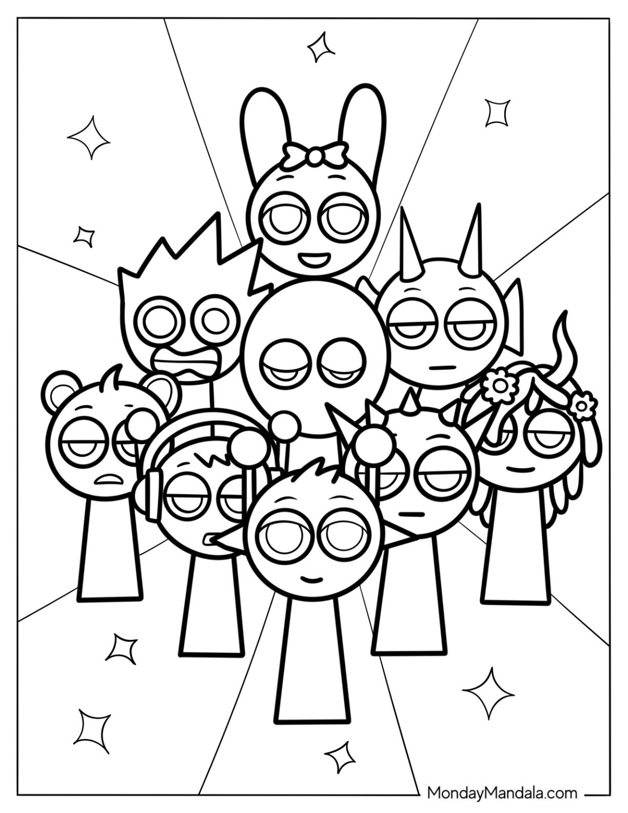 22 Sprunki Coloring Pages Free PDF Printables 22 Sprunki Coloring Pages Free PDF Printables