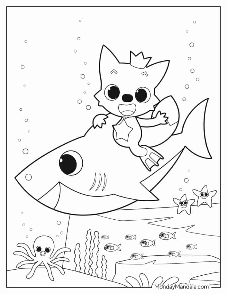 baby shark printable coloring pages baby shark printable coloring pages