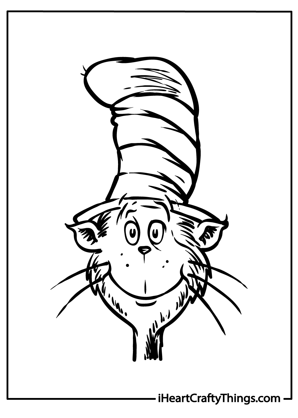 25 Cat In The Hat Coloring Pages 100 Free Printables 