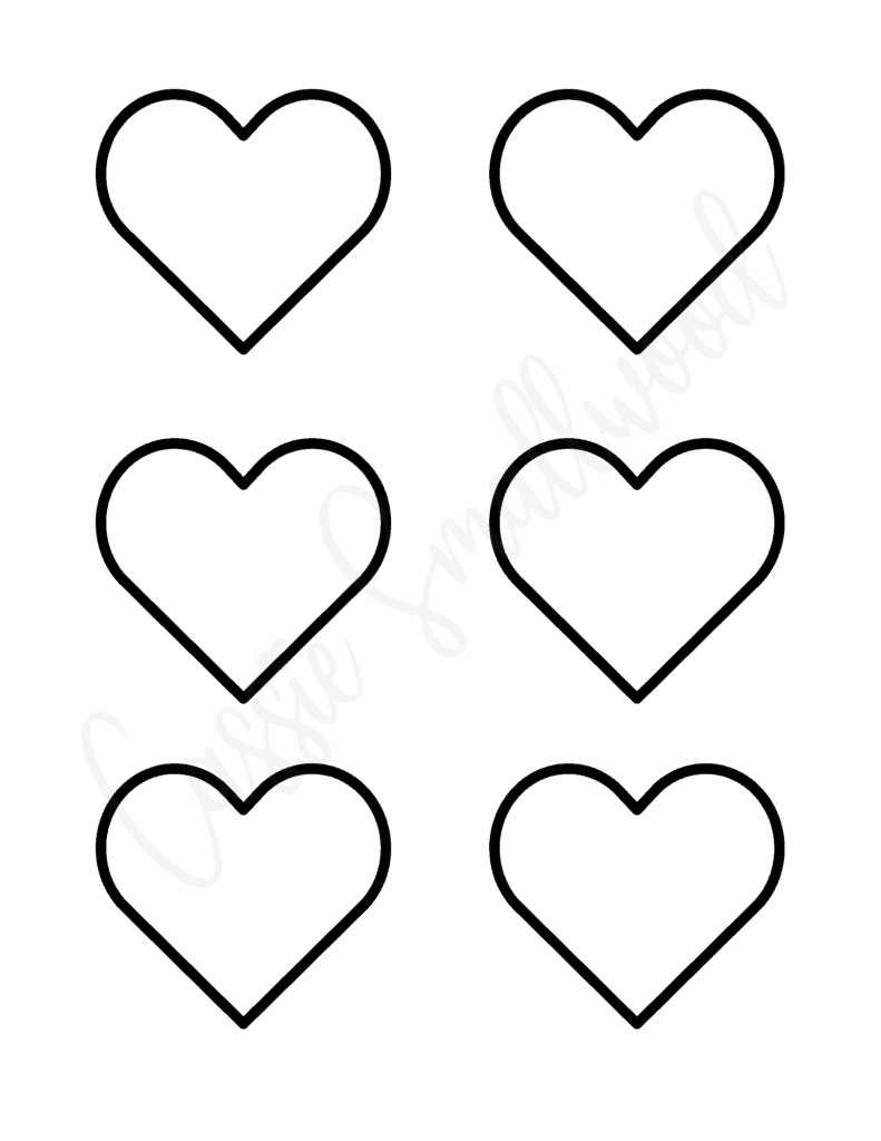 25 FREE Printable Heart Templates Small To Large Sizes Cassie Smallwood