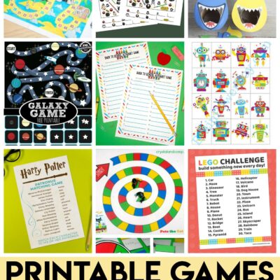 25 Fun Printable Games For Kids Happiness Is Homemade
