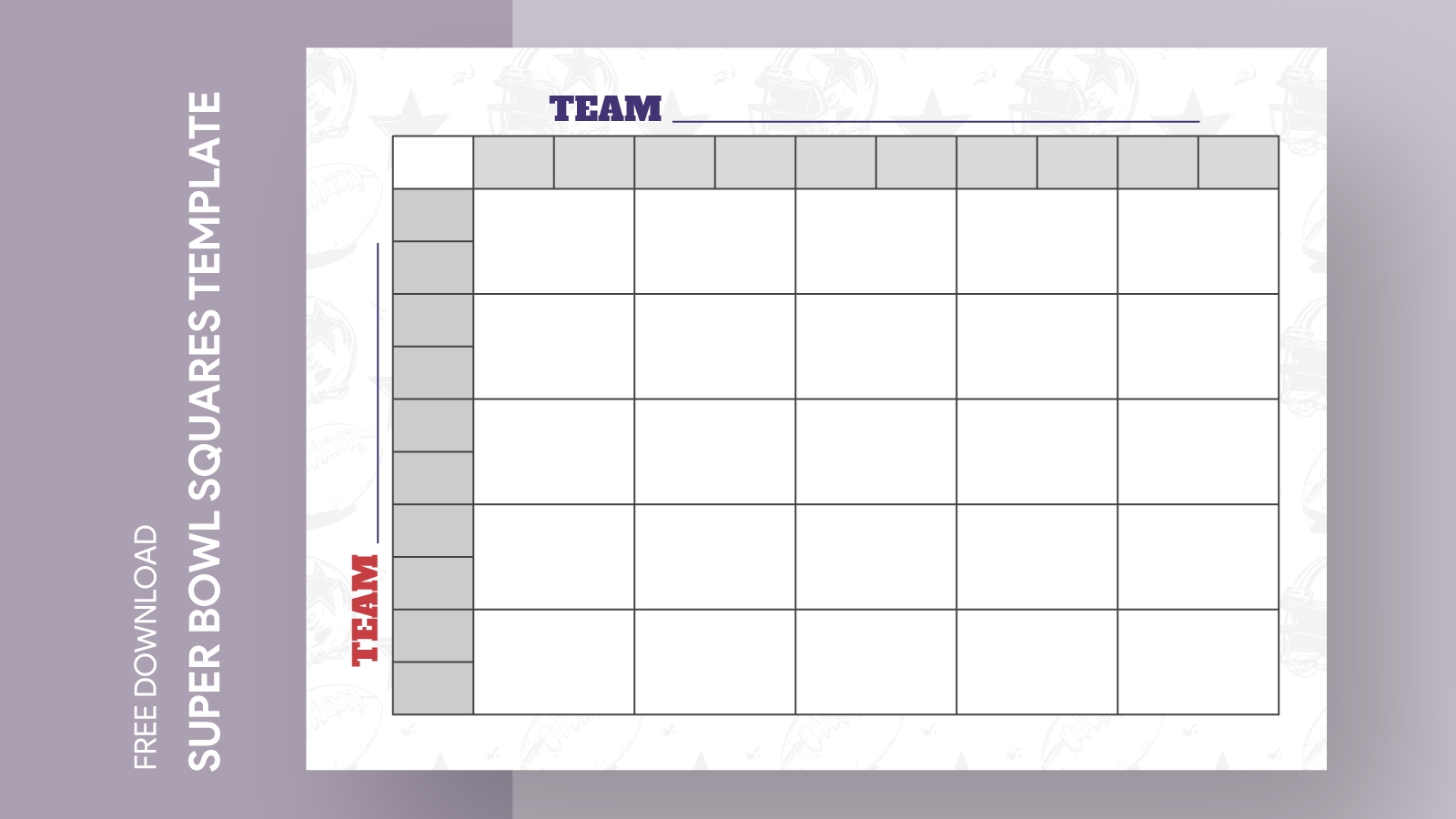 printable super bowl squares template printable super bowl squares template