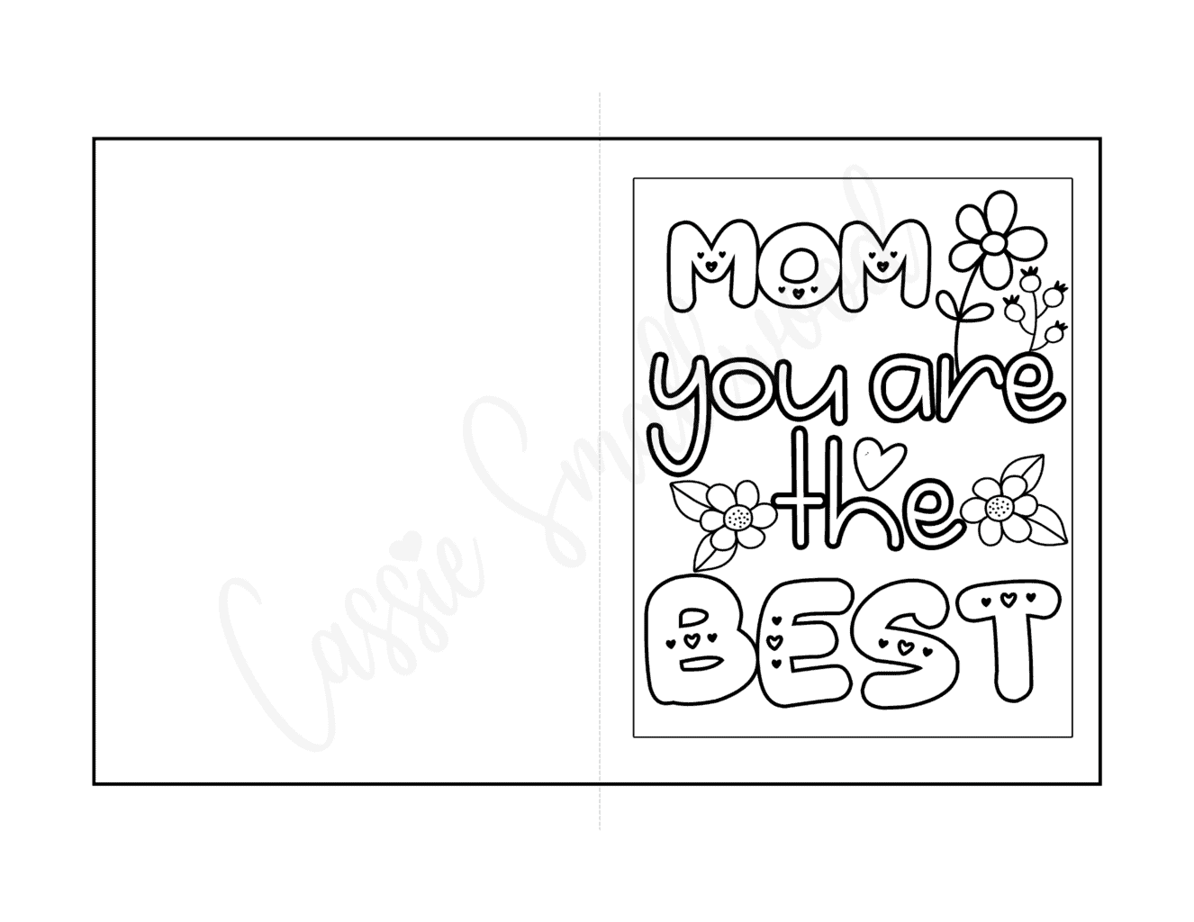 mothers day card printable
