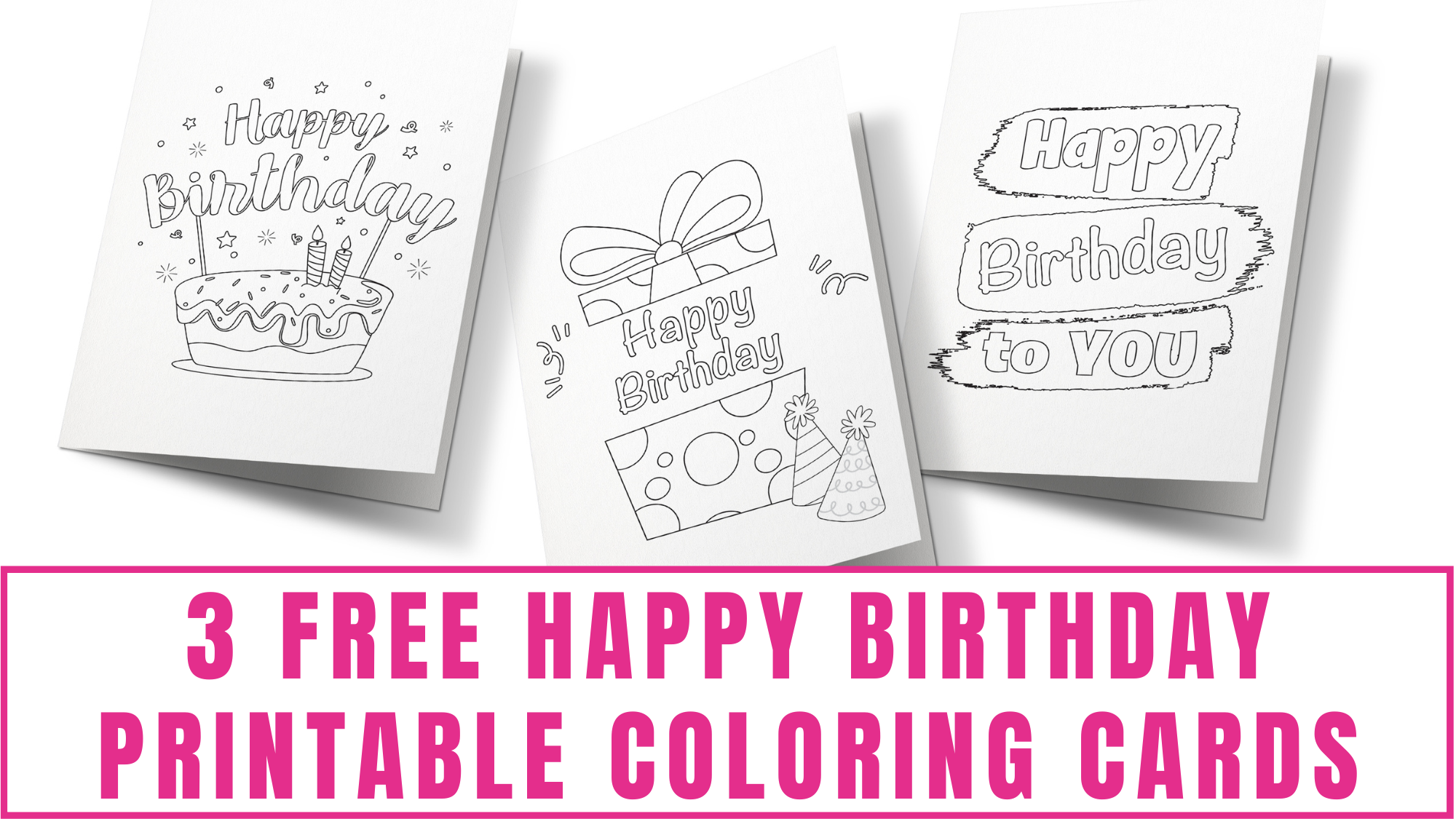 foldable printable birthday cards to color