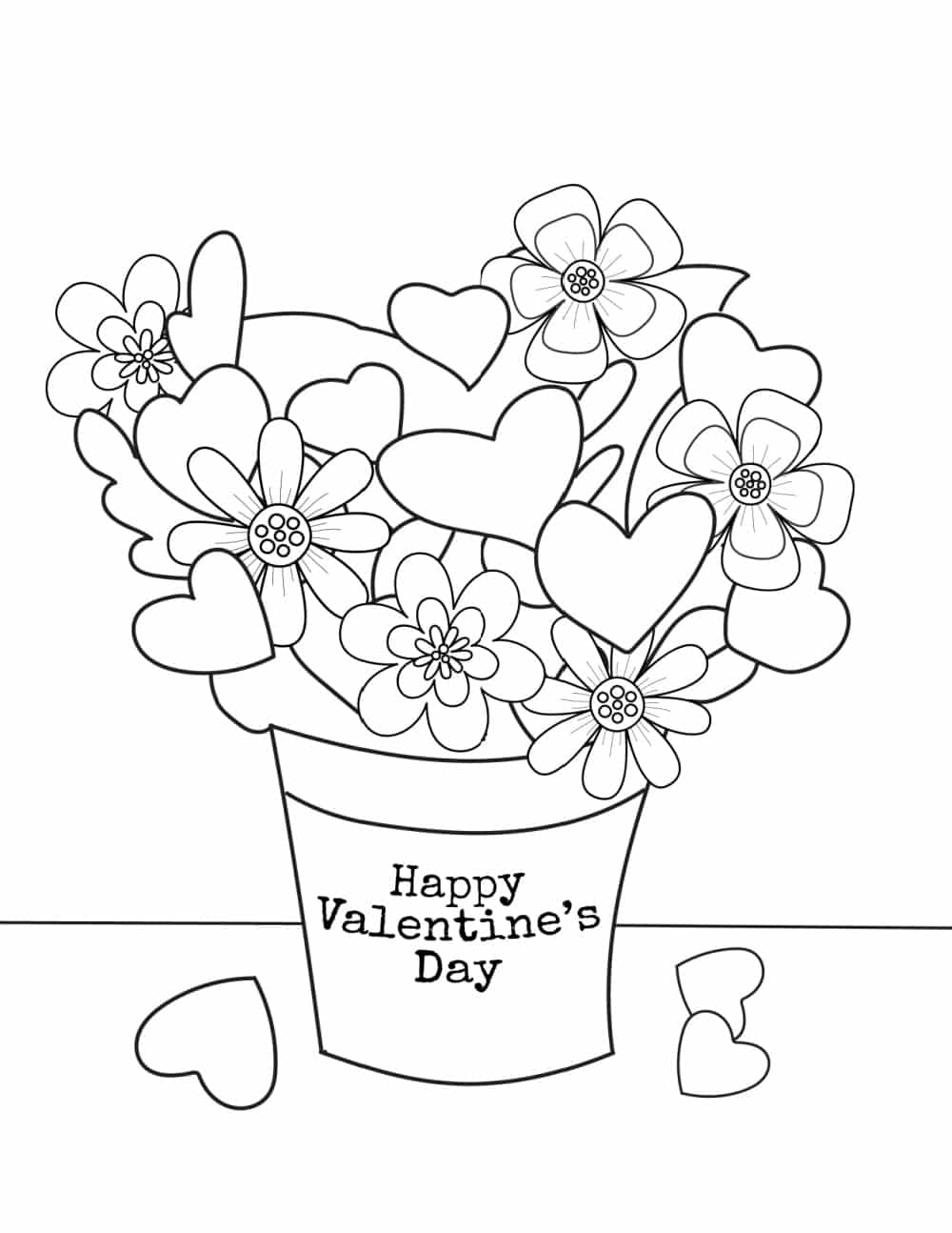 free printable valentines coloring pages pdf