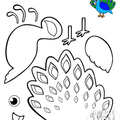 30 Bird Cut And Paste Craft Templates Black White And Full Colored Simple Mom Project Store
