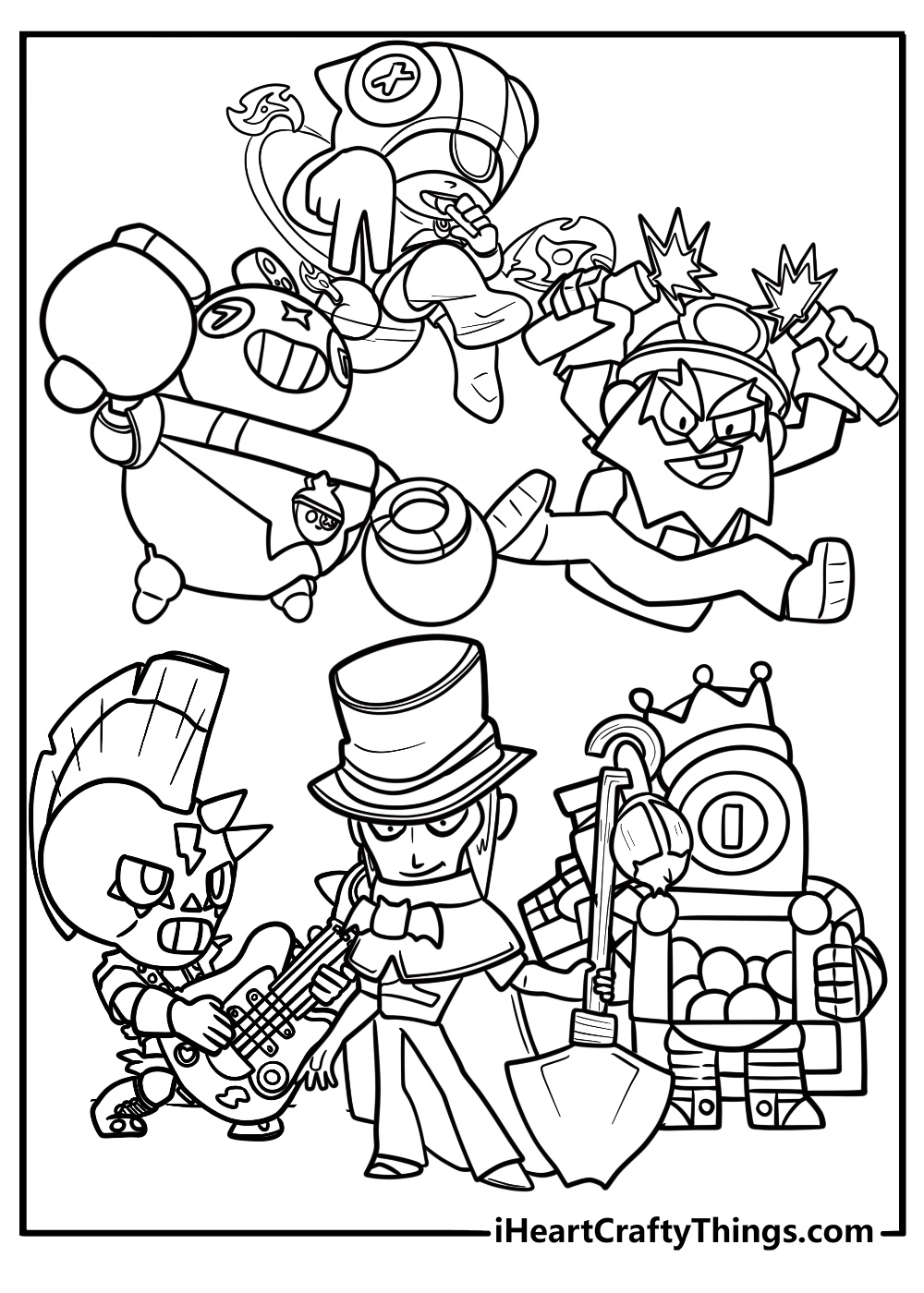 30 Brawl Stars Coloring Pages 100 Free To Print 