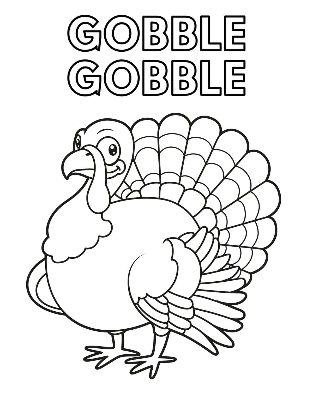 printable turkey coloring pages