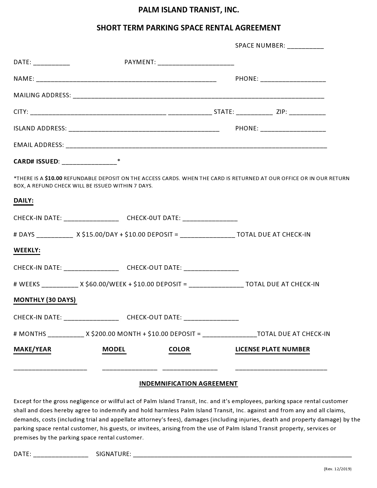 free printable basic easy rental agreement template