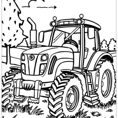 30 Tractor Coloring Pages Free PDF PNG Printables