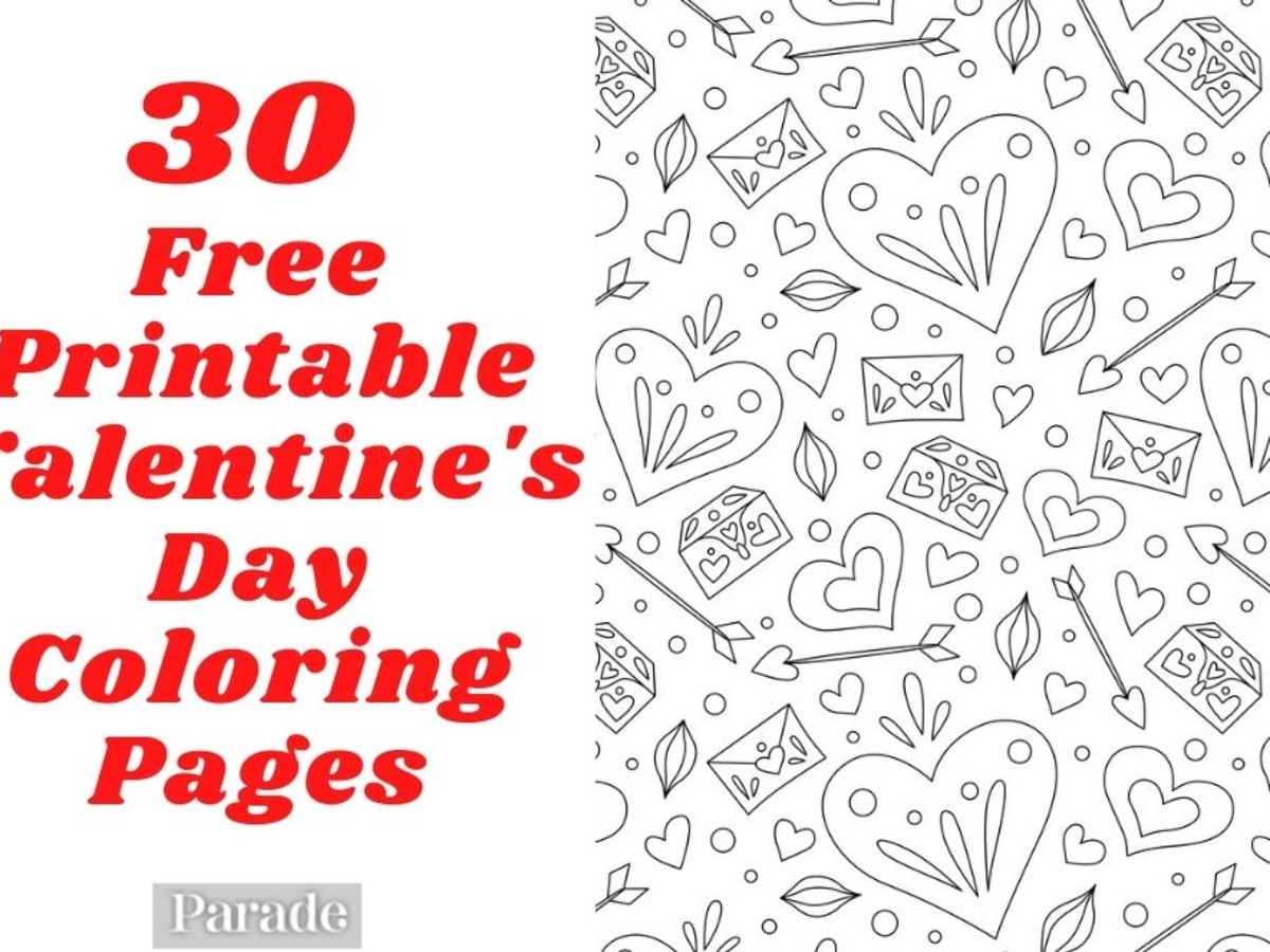 30 Valentine s Day Coloring Pages Free Printable For Kids Adults Parade