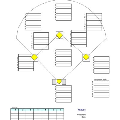 33 Printable Baseball Lineup Templates Free Download TemplateLab