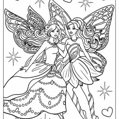 34 Fairy Coloring Pages Free PDF Printables