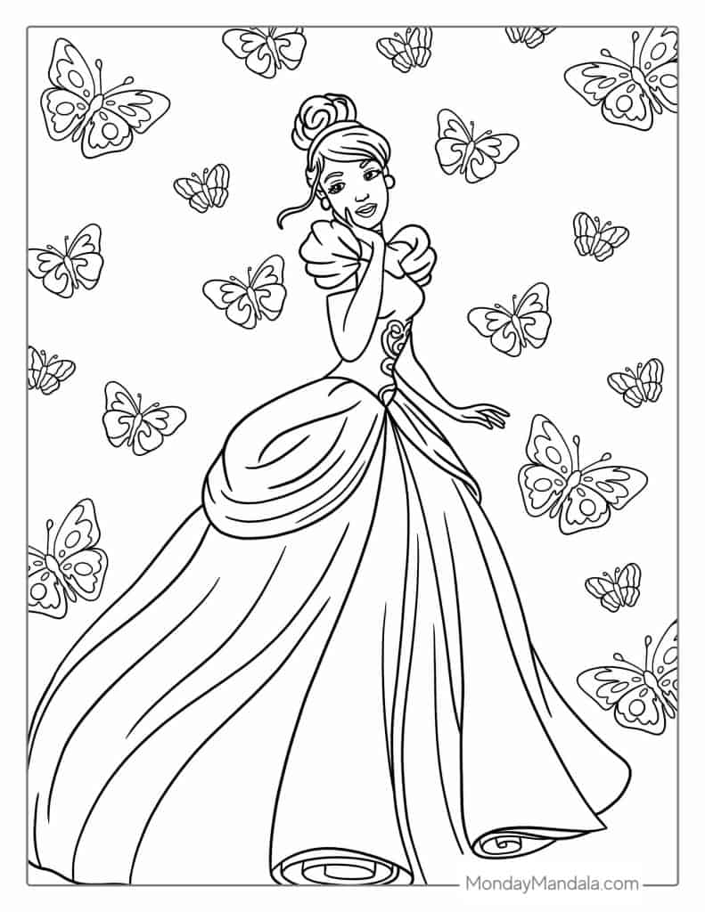 36 Cinderella Coloring Pages Free PDF Printables  36 Cinderella Coloring Pages Free PDF Printables