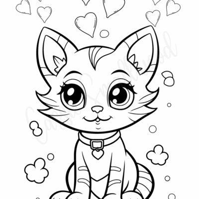 37 Cute Cat Coloring Pages Cassie Smallwood