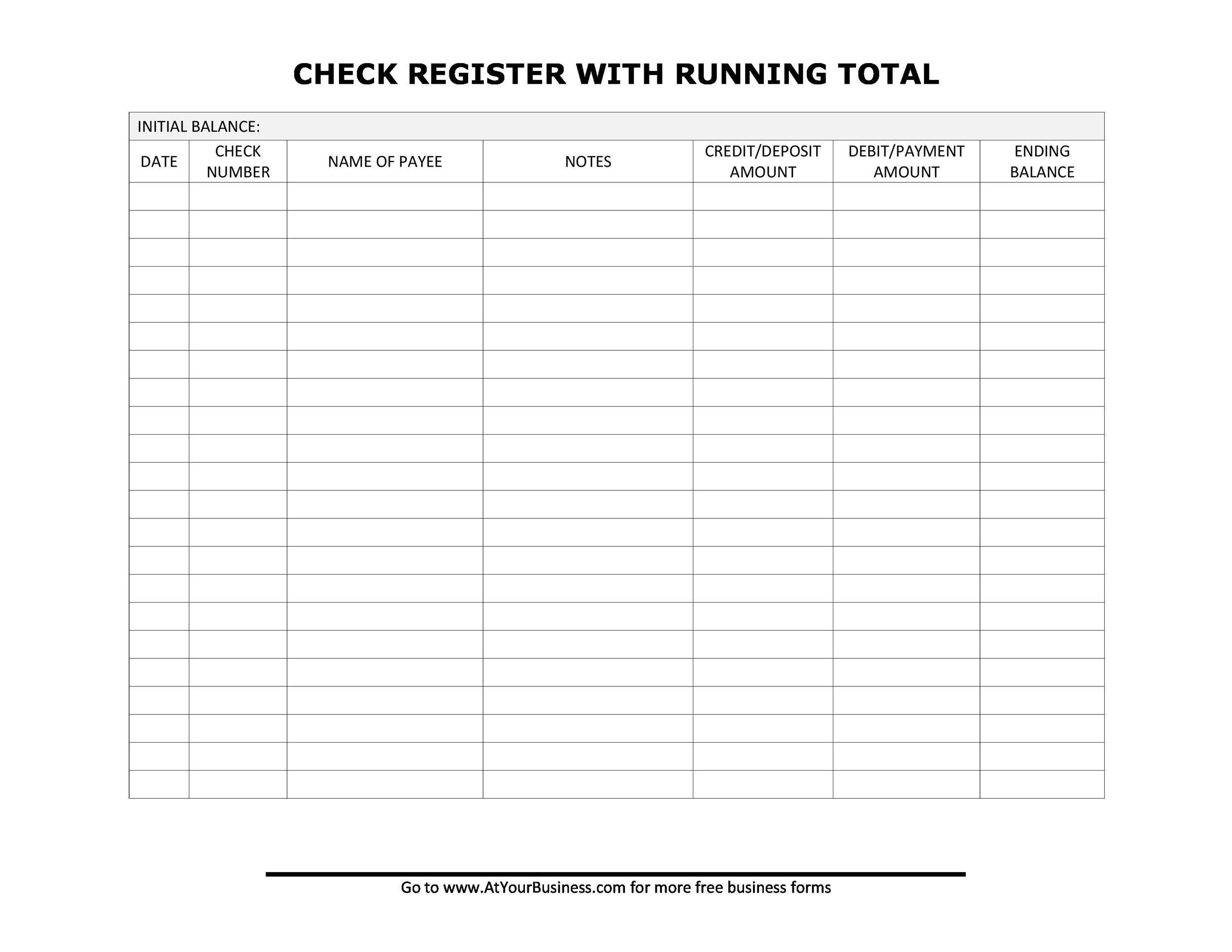 39 Checkbook Register Templates 100 Free Printable TemplateLab 39 Checkbook Register Templates 100 Free Printable TemplateLab