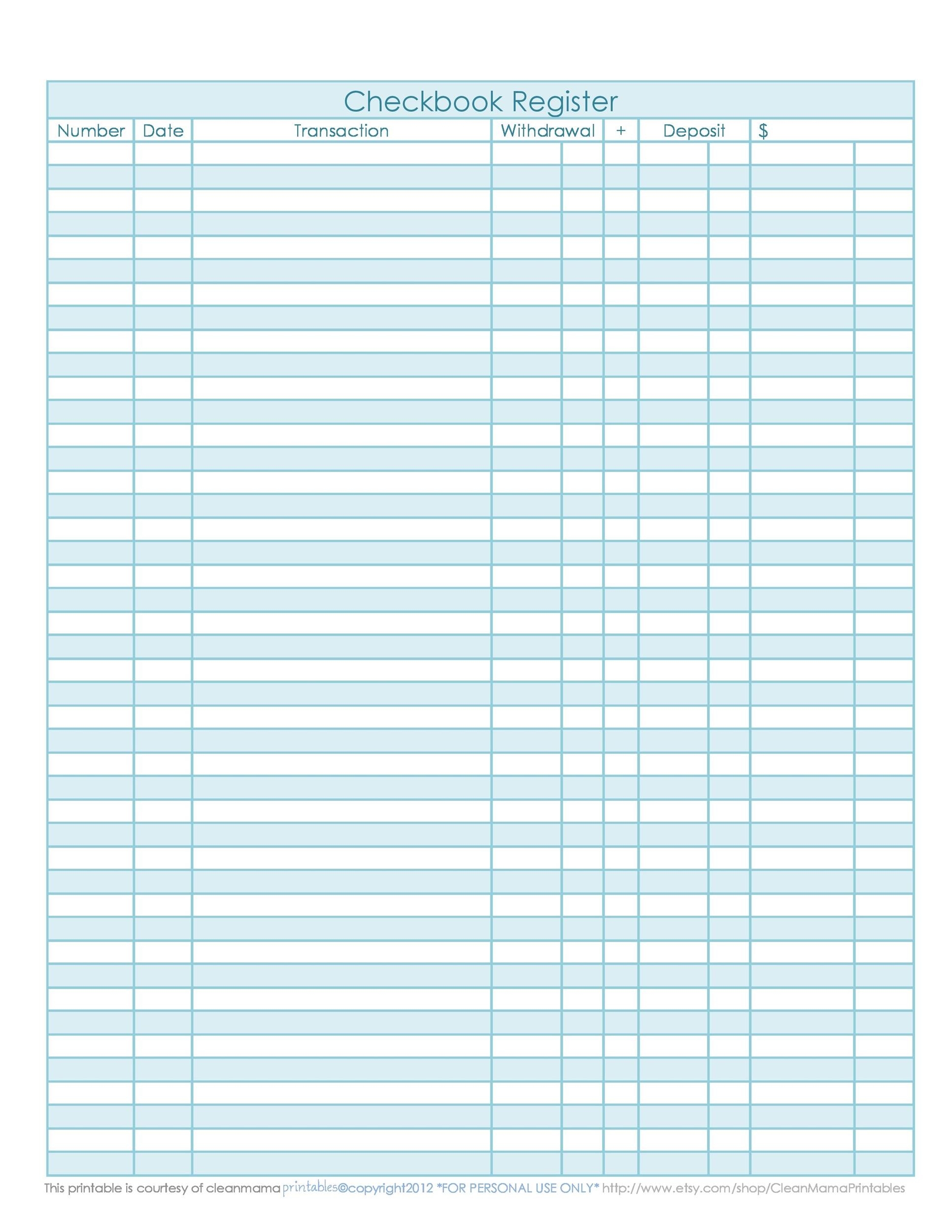 39 Checkbook Register Templates 100 Free Printable TemplateLab 39 Checkbook Register Templates 100 Free Printable TemplateLab