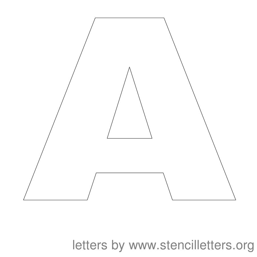 printable letter stencil templates