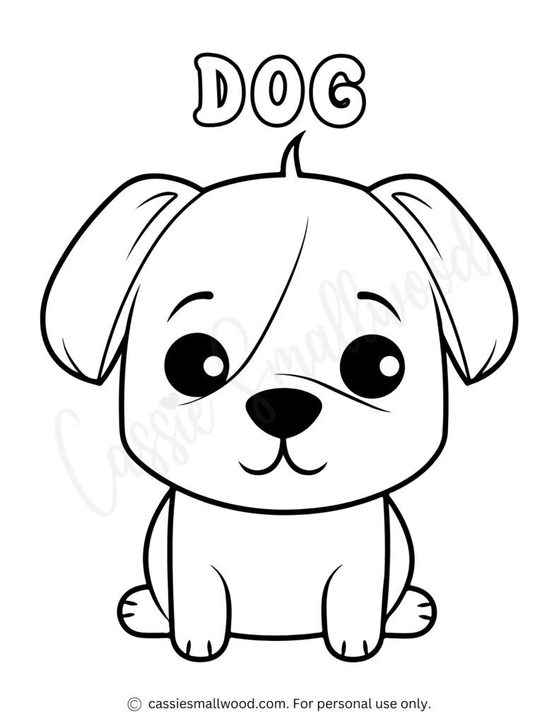dog coloring pages printable free