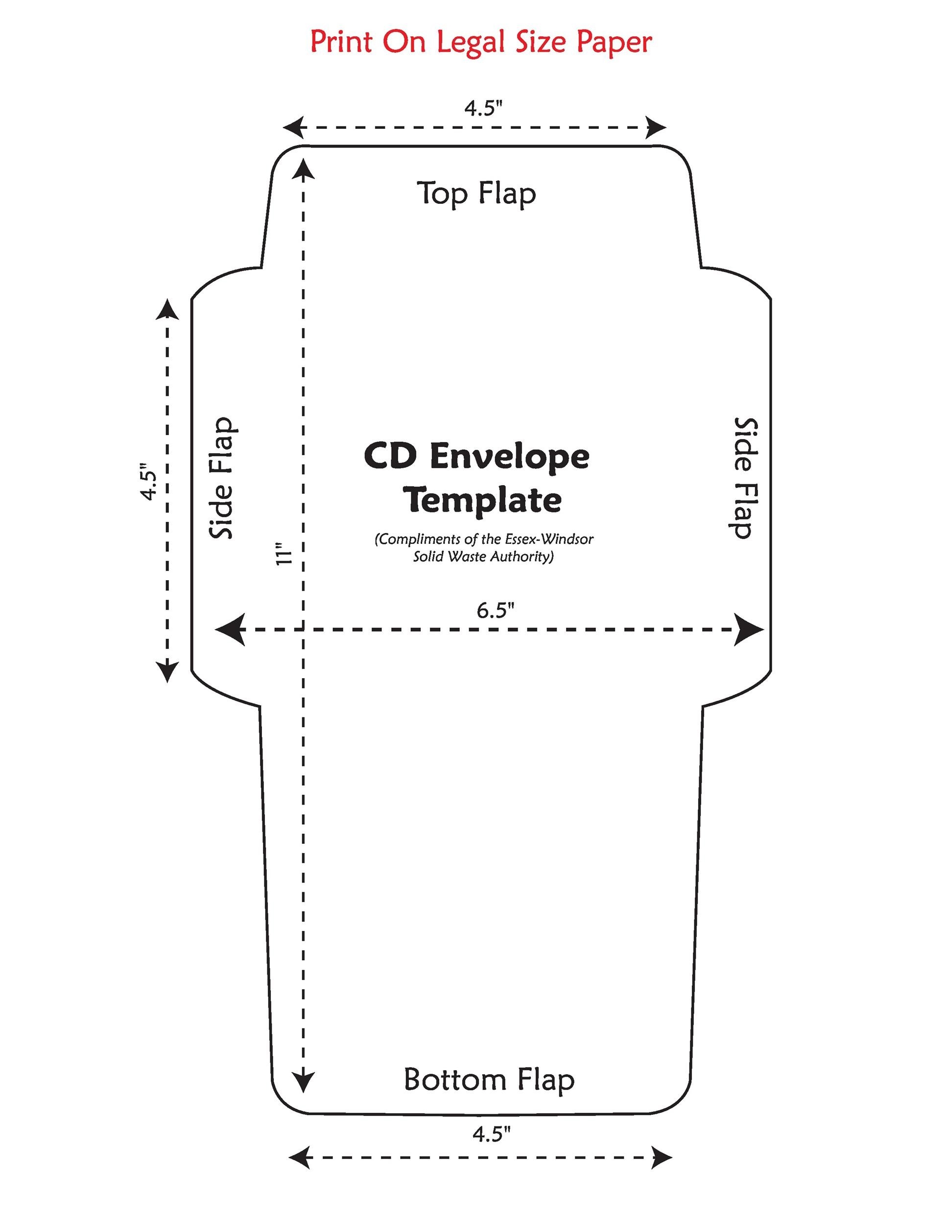 envelope template printable pdf