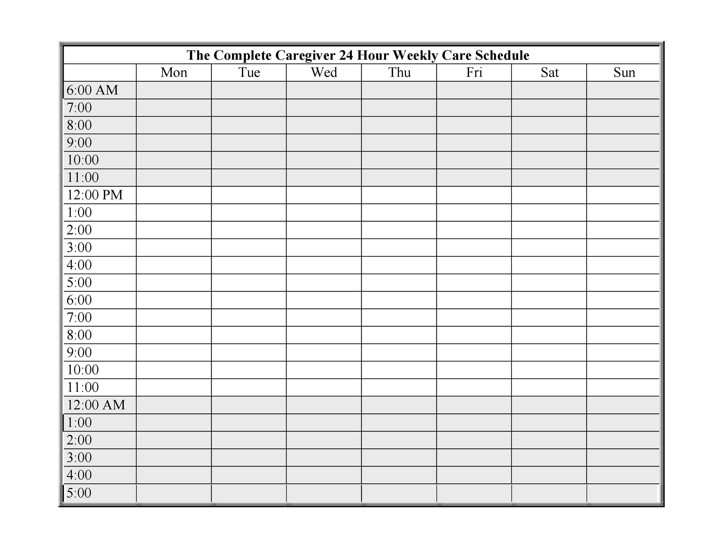 40 Great Medication Schedule Templates Medication Calendars 