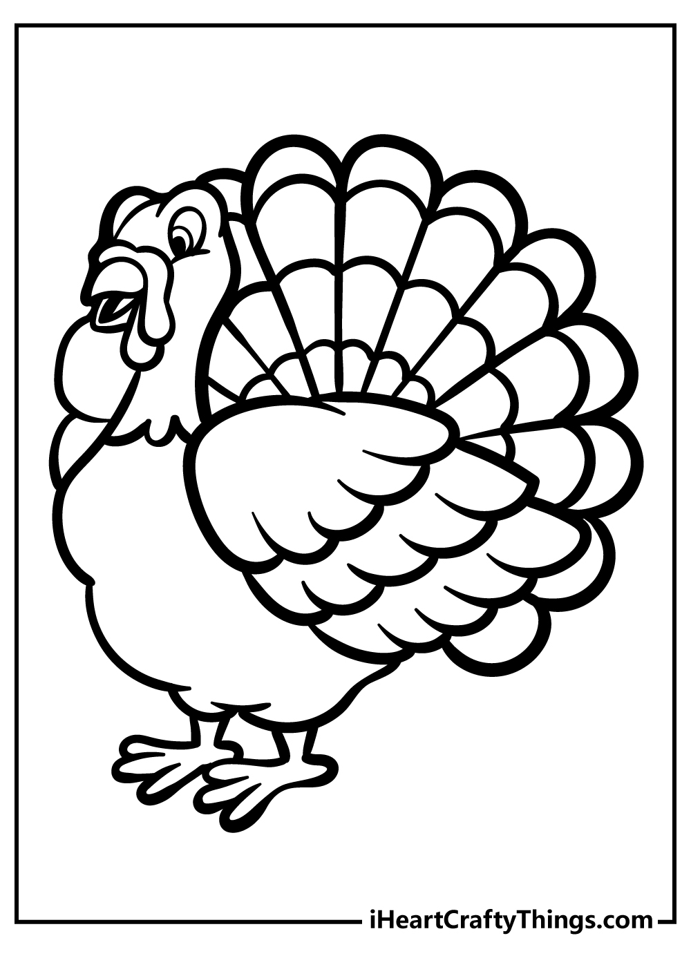 40 Turkey Coloring Pages Free Printables For Thanksgiving 
