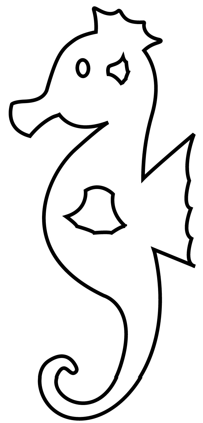 41 Seahorse Shape Templates Crafts Colouring Pages 41 Seahorse Shape Templates Crafts Colouring Pages