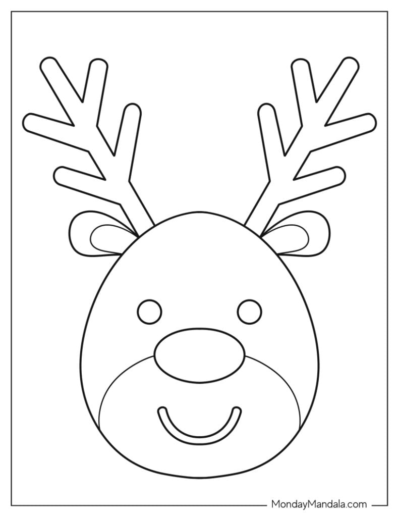 42 Reindeer Templates Free PDF Printables  42 Reindeer Templates Free PDF Printables