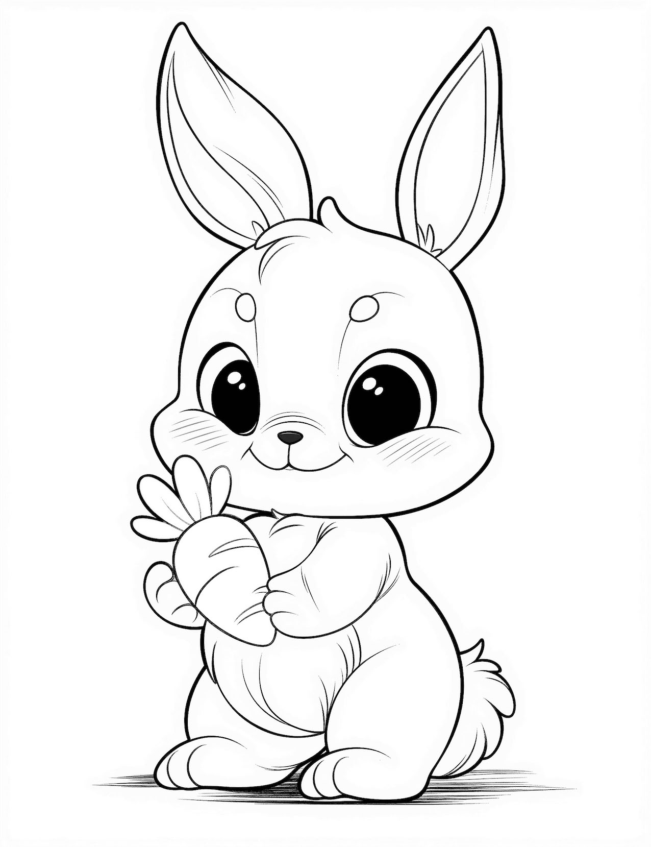 rabbit coloring pages printable