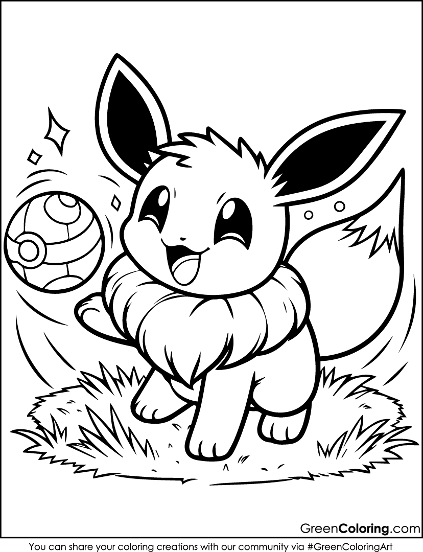 pokemon coloring page printable