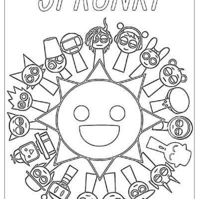 46 Sprunki Coloring Pages Free PDF To Print Woo Coloring